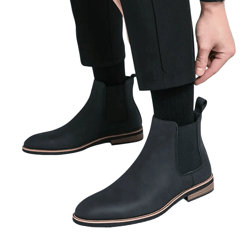 Botki Chelsea męskie zimowe styl Chelsea na chłód - Arkadya Outlet - Men Shoes