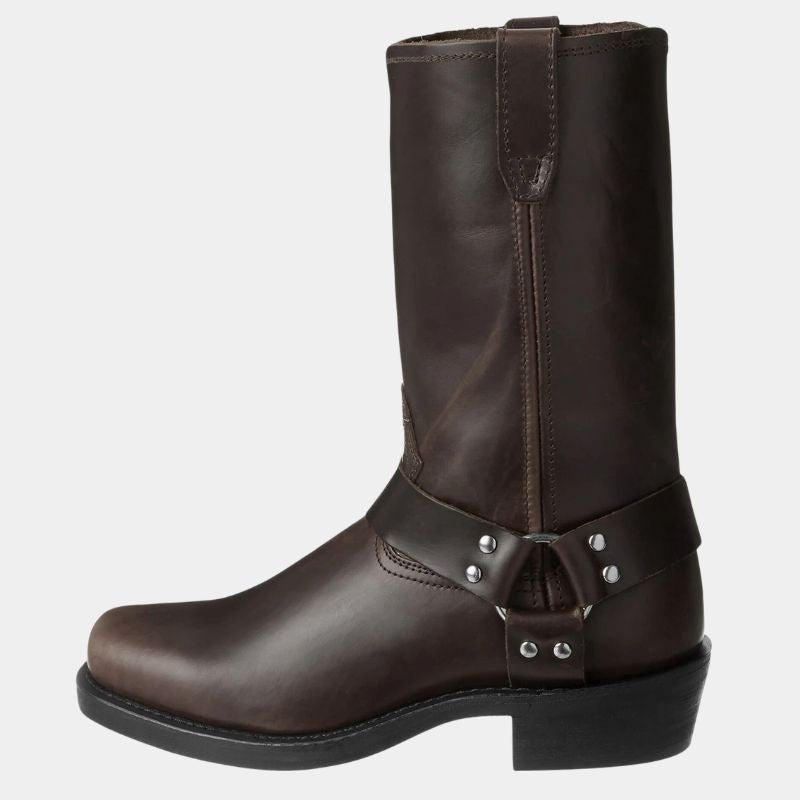Botki damskie zimowe wsuwane z zapięciem na klamrę – długość do kostki - Arkadya Outlet - Women Shoes