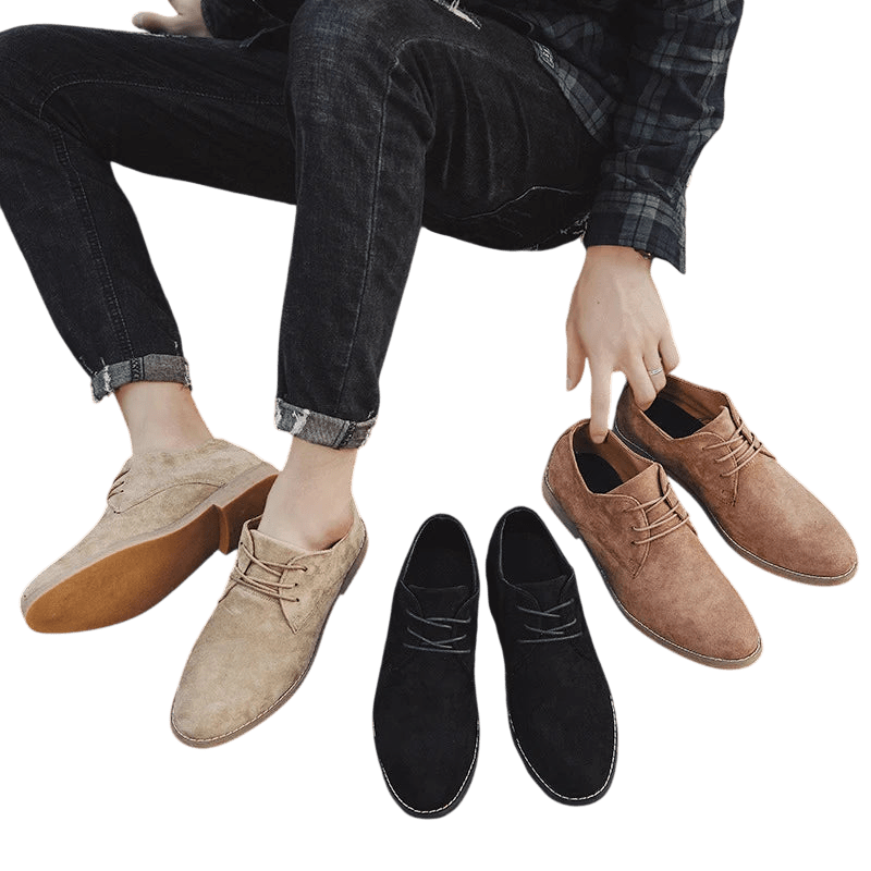 Buty Biznesowe Męskie Płaski Obcas Zamknięty Nosek - Arkadya Outlet - Men Shoes