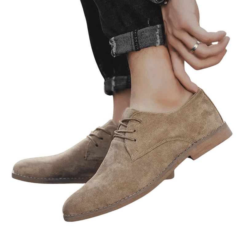 Buty Biznesowe Męskie Płaski Obcas Zamknięty Nosek - Arkadya Outlet - Men Shoes