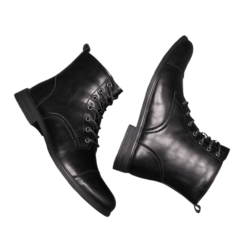 Buty męskie wysoka cholewka z wiązaniem pełna wysokość - Arkadya Outlet - Men Shoes
