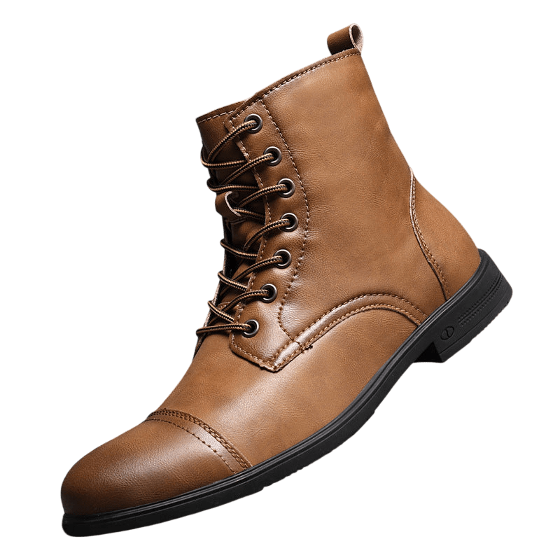 Buty męskie wysoka cholewka z wiązaniem pełna wysokość - Arkadya Outlet - Men Shoes