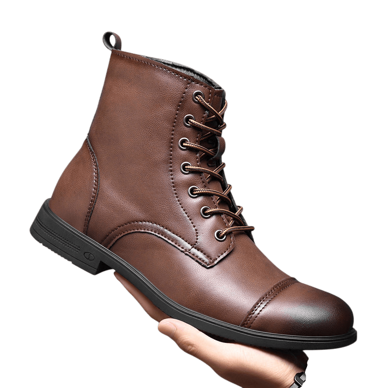 Buty męskie wysoka cholewka z wiązaniem pełna wysokość - Arkadya Outlet - Men Shoes