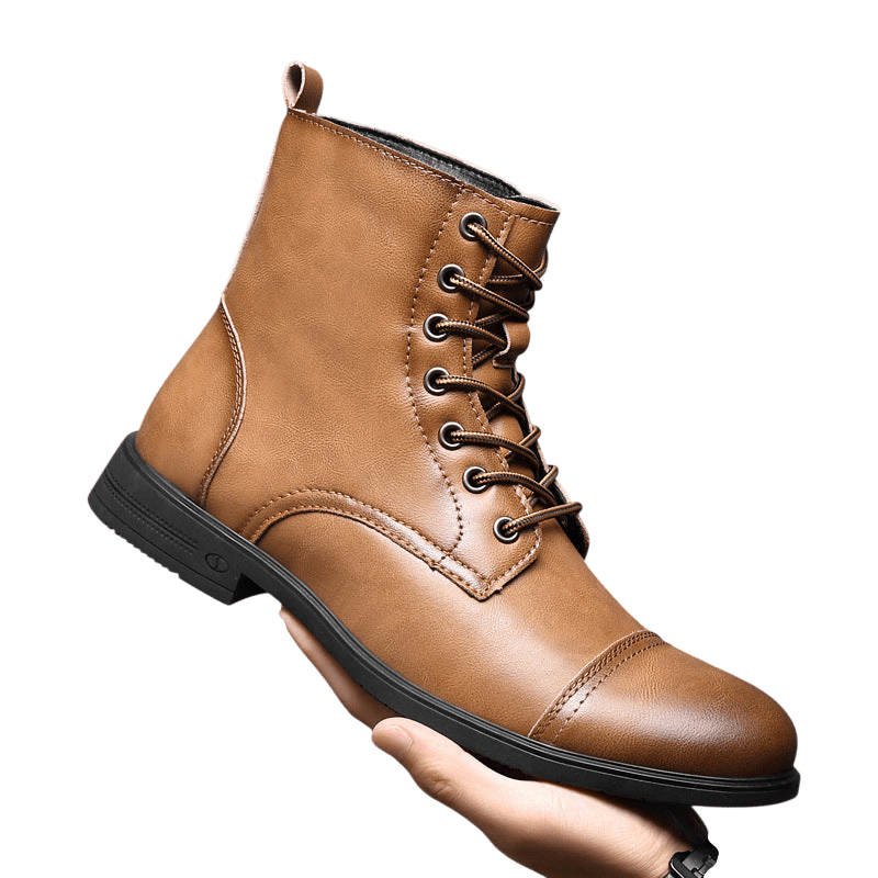 Buty męskie wysoka cholewka z wiązaniem pełna wysokość - Arkadya Outlet - Men Shoes