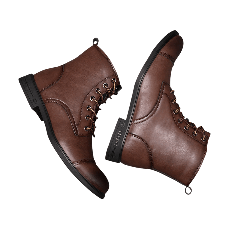Buty męskie wysoka cholewka z wiązaniem pełna wysokość - Arkadya Outlet - Men Shoes