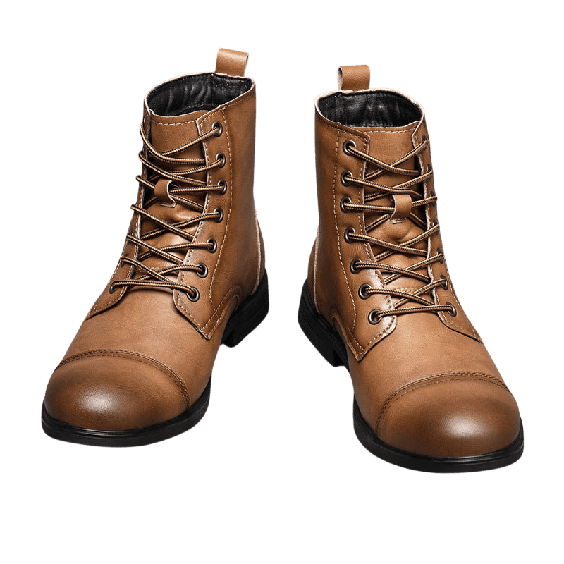 Buty męskie wysoka cholewka z wiązaniem pełna wysokość - Arkadya Outlet - Men Shoes