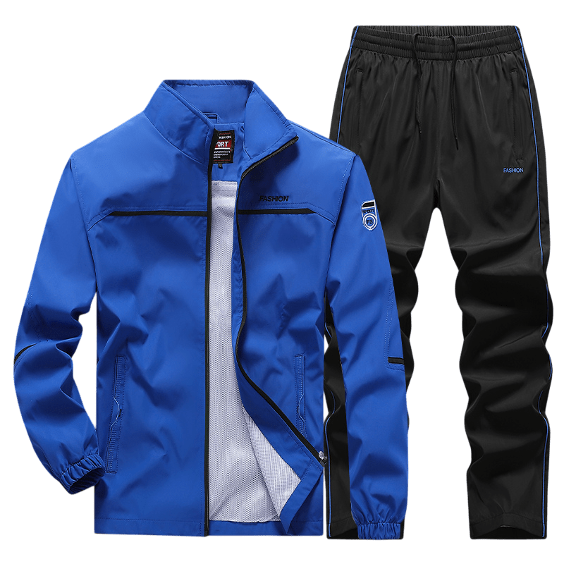 Dres komplet męski dwuczęściowy bluza na zamek i spodnie - Arkadya Outlet - Men Set