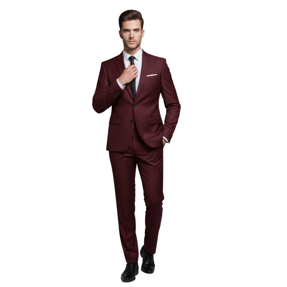 Garnitur Męski Dwuczęściowy Marynarka i Spodnie - Arkadya Outlet - Men Suit