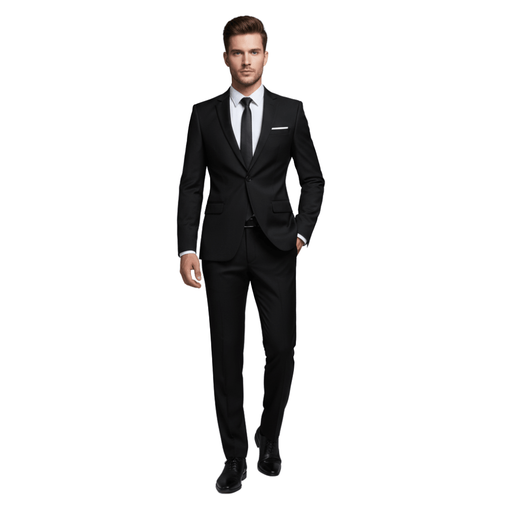 Garnitur Męski Dwuczęściowy Marynarka i Spodnie - Arkadya Outlet - Men Suit