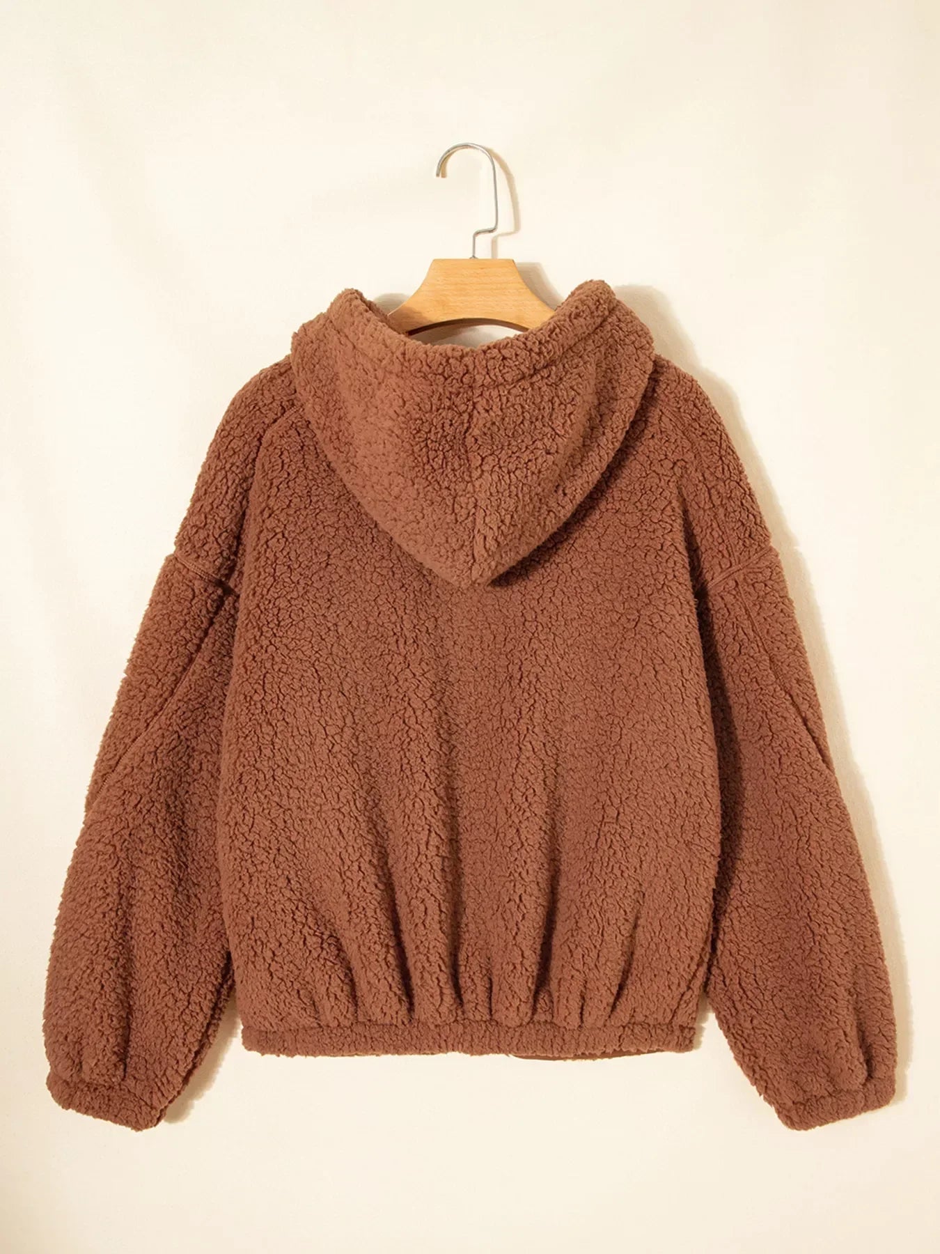 Kardigan damski z zamkiem swobodny krój - Arkadya Outlet - Women Jacket