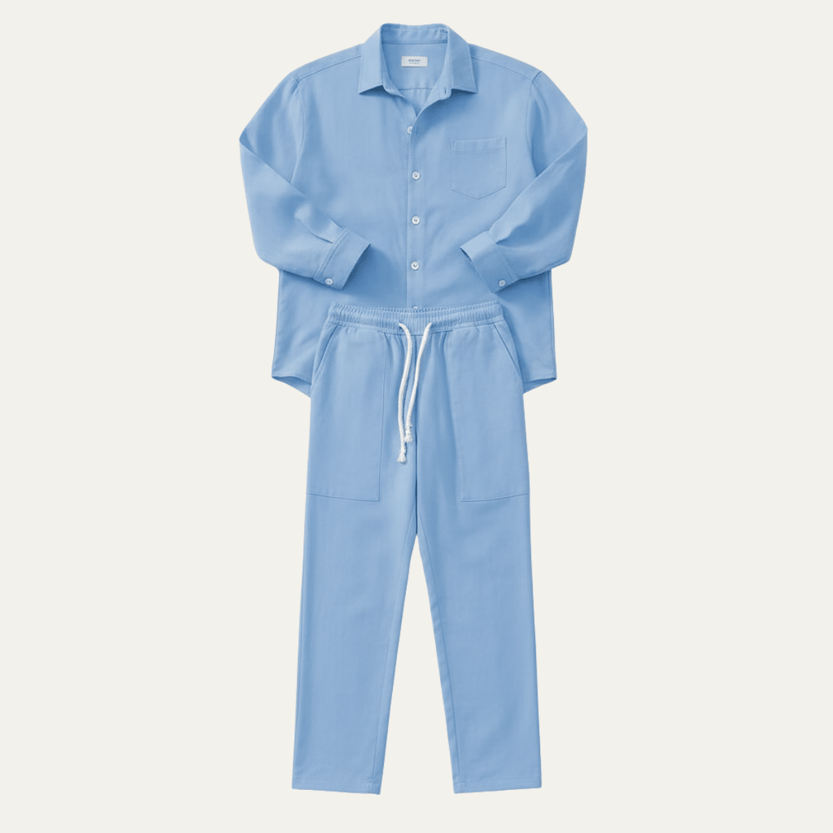 Komplet męski przewiewny z długim rękawem - Arkadya Outlet - Men Set