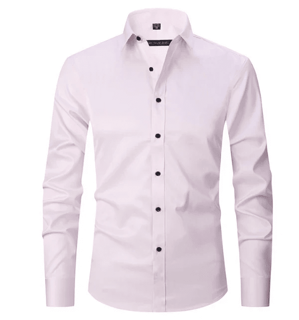 Koszula męska krój slim długi rękaw zapinana na guziki - Arkadya Outlet - Men Shirt