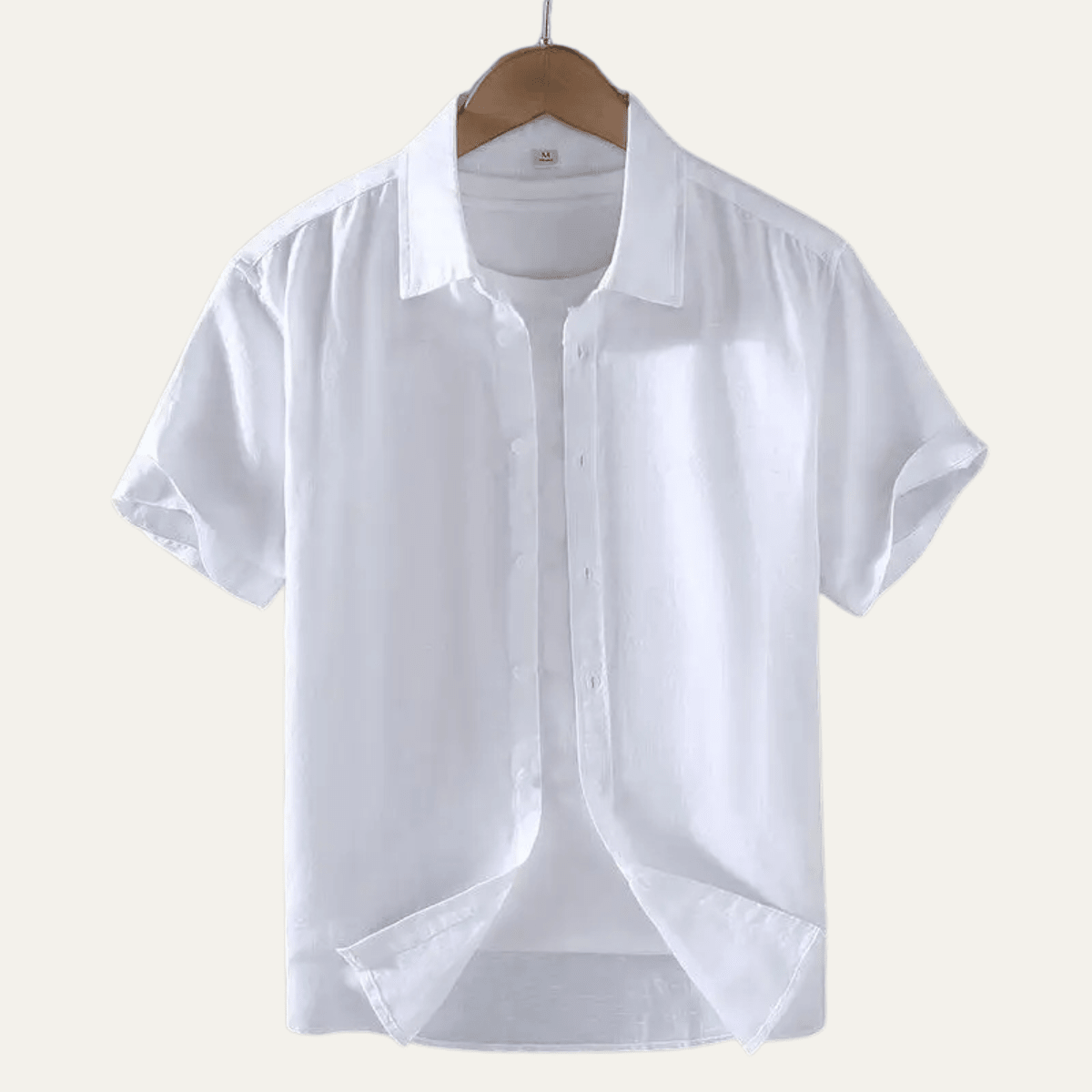 Koszula męska z krótkim rękawem luźna - Arkadya Outlet - Men Shirt