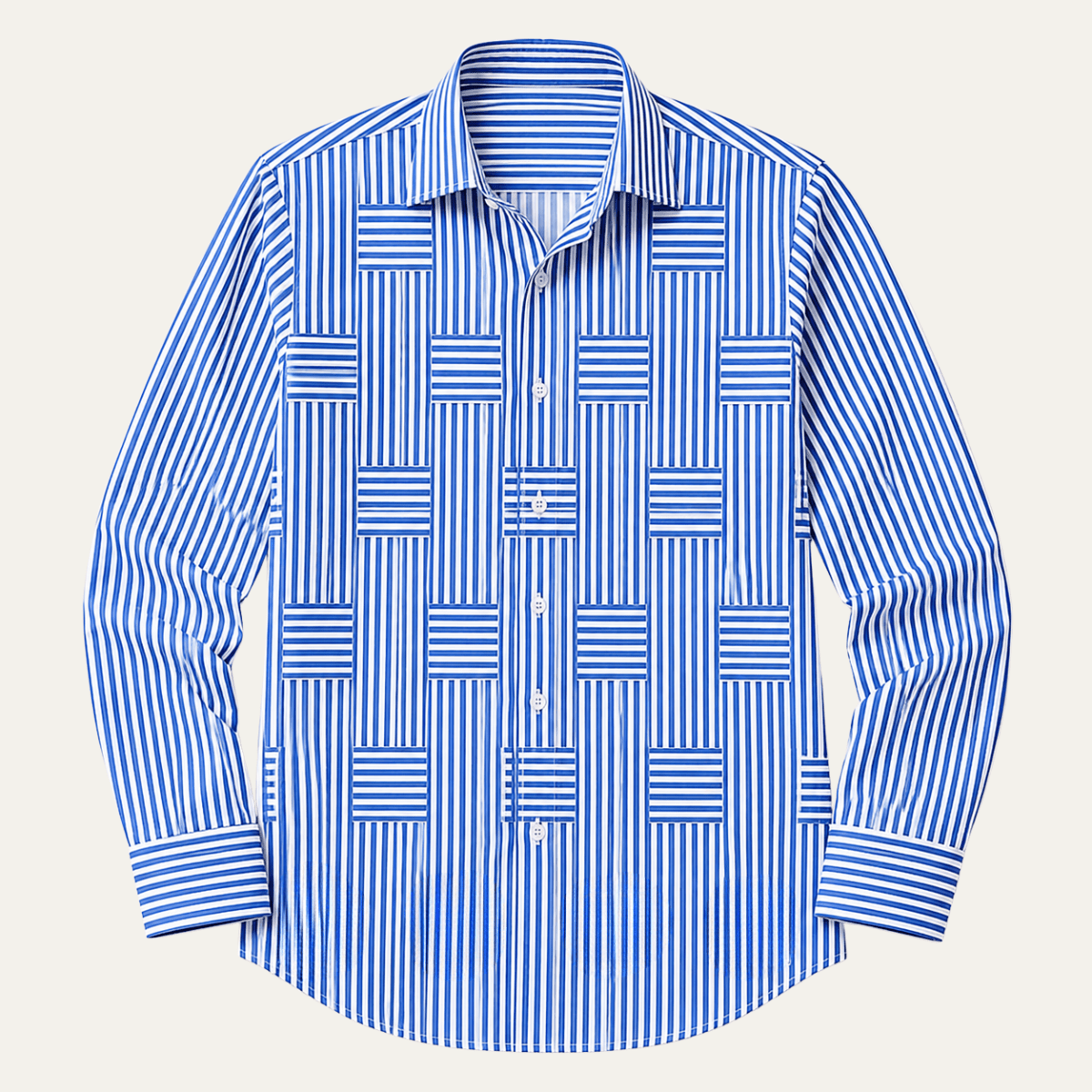Koszula wizytowa męska slim w paski niemnąca - Arkadya Outlet - Men Shirt