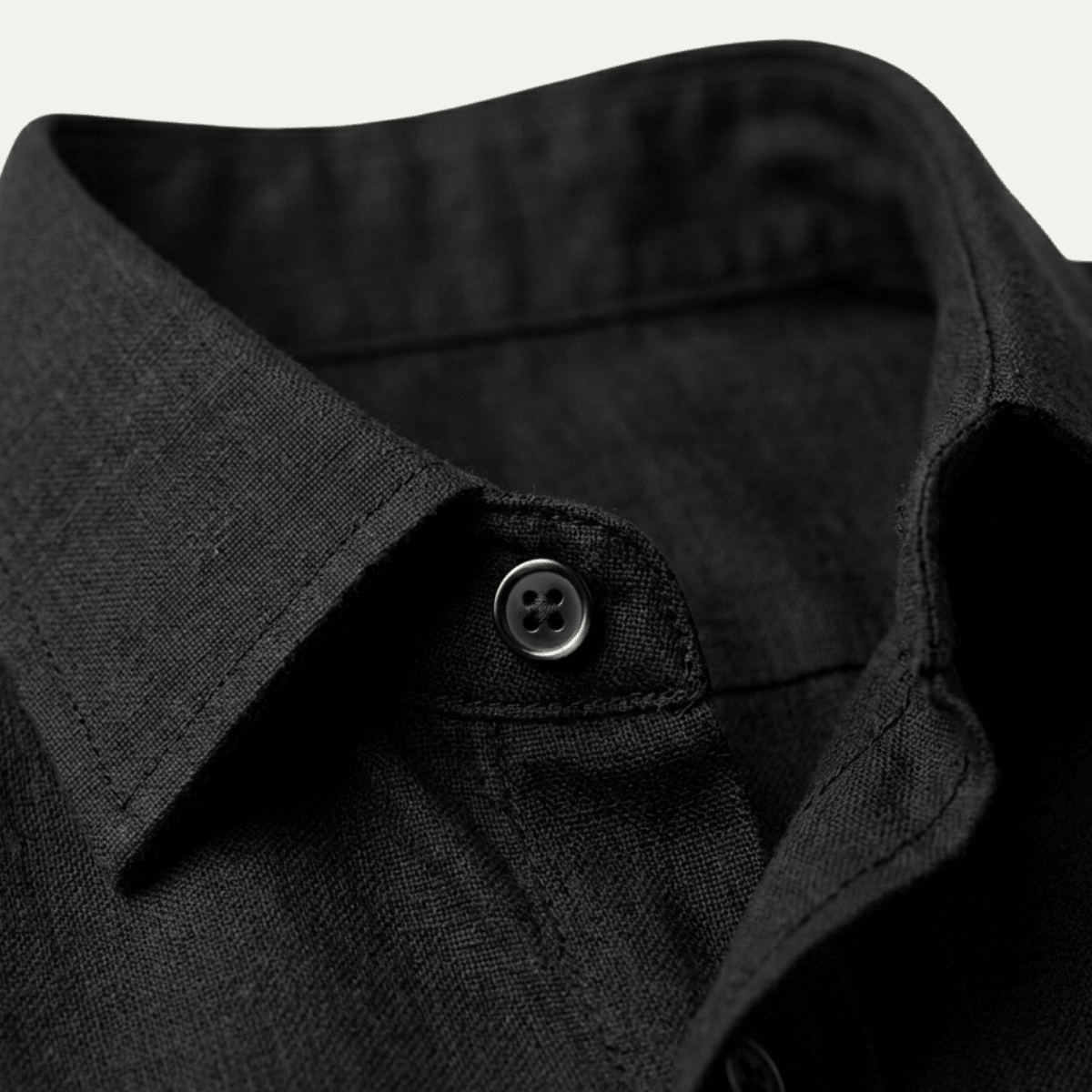 Lniana koszula męska – dopasowany krój, guziki - Arkadya Outlet - Men Shirt
