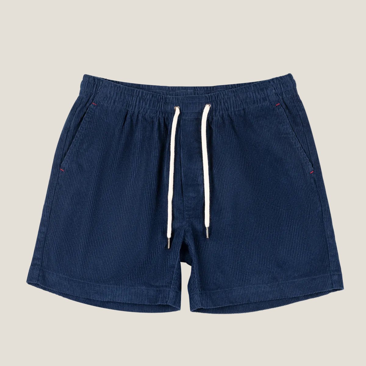 Lniane spodenki męskie – luźny krój, elastyczny pas - Arkadya Outlet - Men Shorts