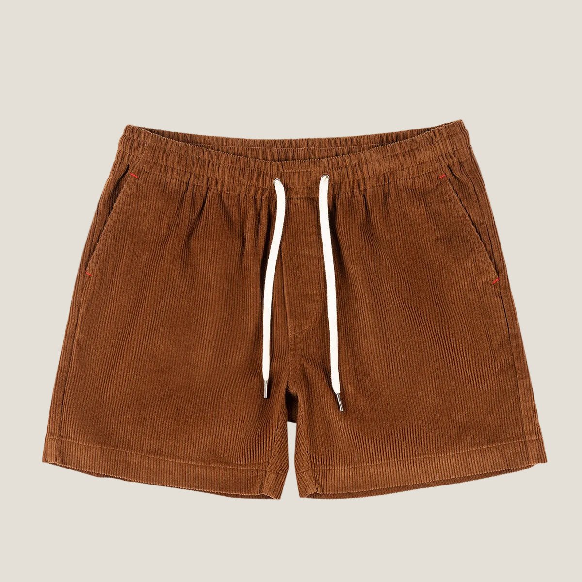 Lniane spodenki męskie – luźny krój, elastyczny pas - Arkadya Outlet - Men Shorts