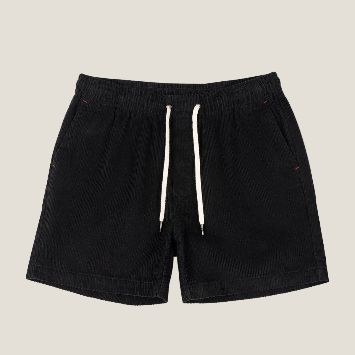 Lniane spodenki męskie – luźny krój, elastyczny pas - Arkadya Outlet - Men Shorts