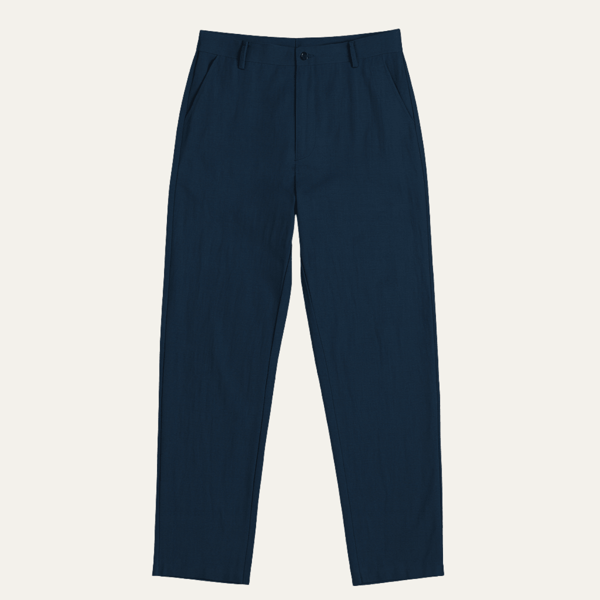 Lniane spodnie męskie – luźny krój, prosta nogawka - Arkadya Outlet - Men Pants