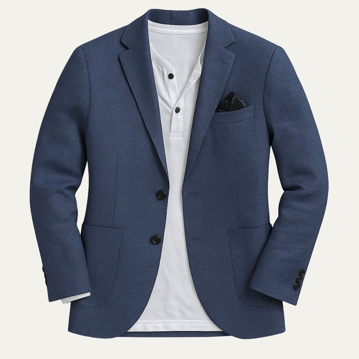 Marynarka męska dopasowana – zapięcie na dwa guziki - Arkadya Outlet - Men Blazer