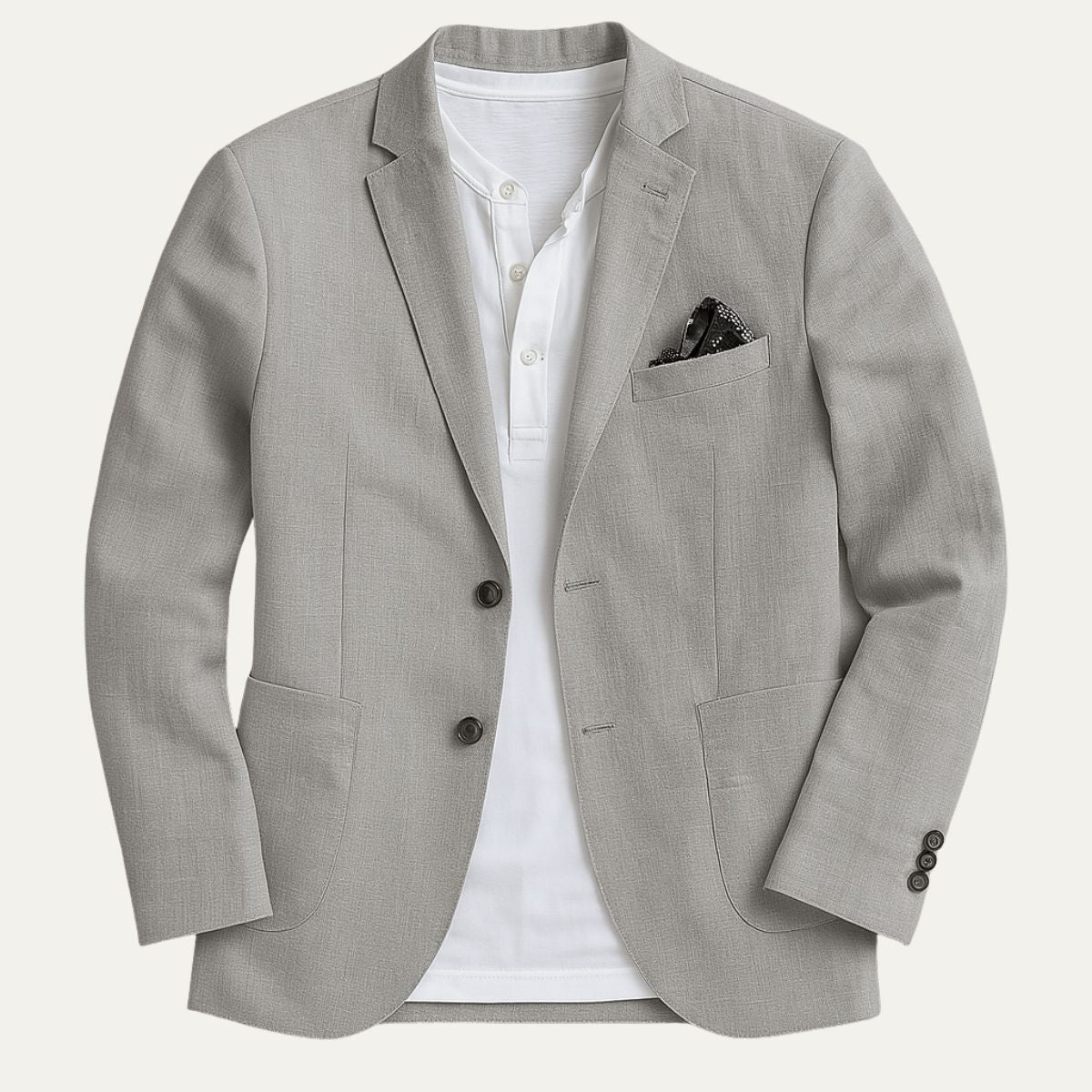 Marynarka męska dopasowana – zapięcie na dwa guziki - Arkadya Outlet - Men Blazer
