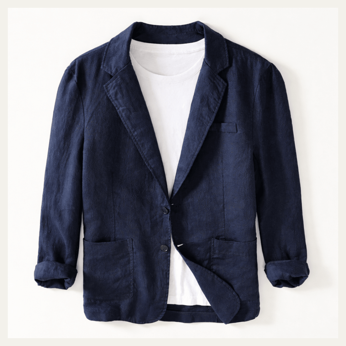 Marynarka męska luźny krój – guziki, klasyczne klapy - Arkadya Outlet - Men Blazer