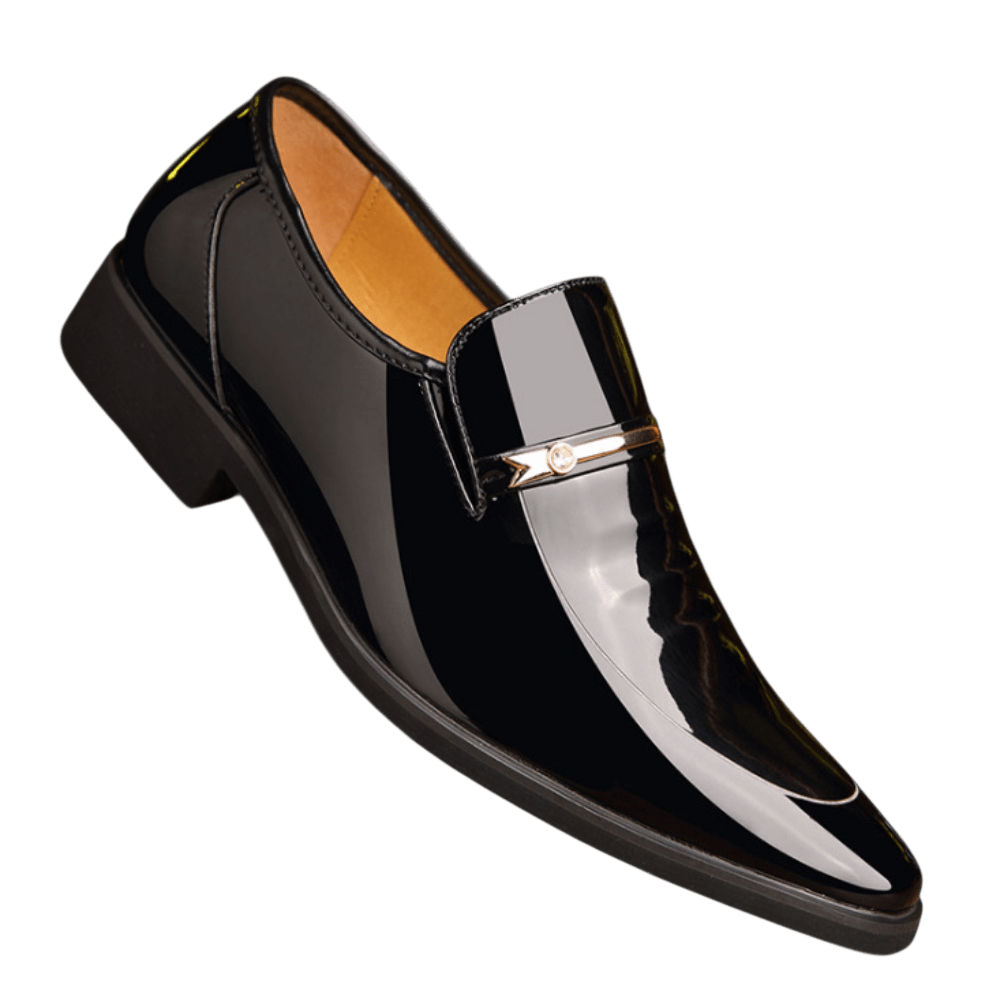 Mokasyny Wizytowe Męskie Wsuwany Szpiczasty Nosek - Arkadya Outlet - Men Shoes