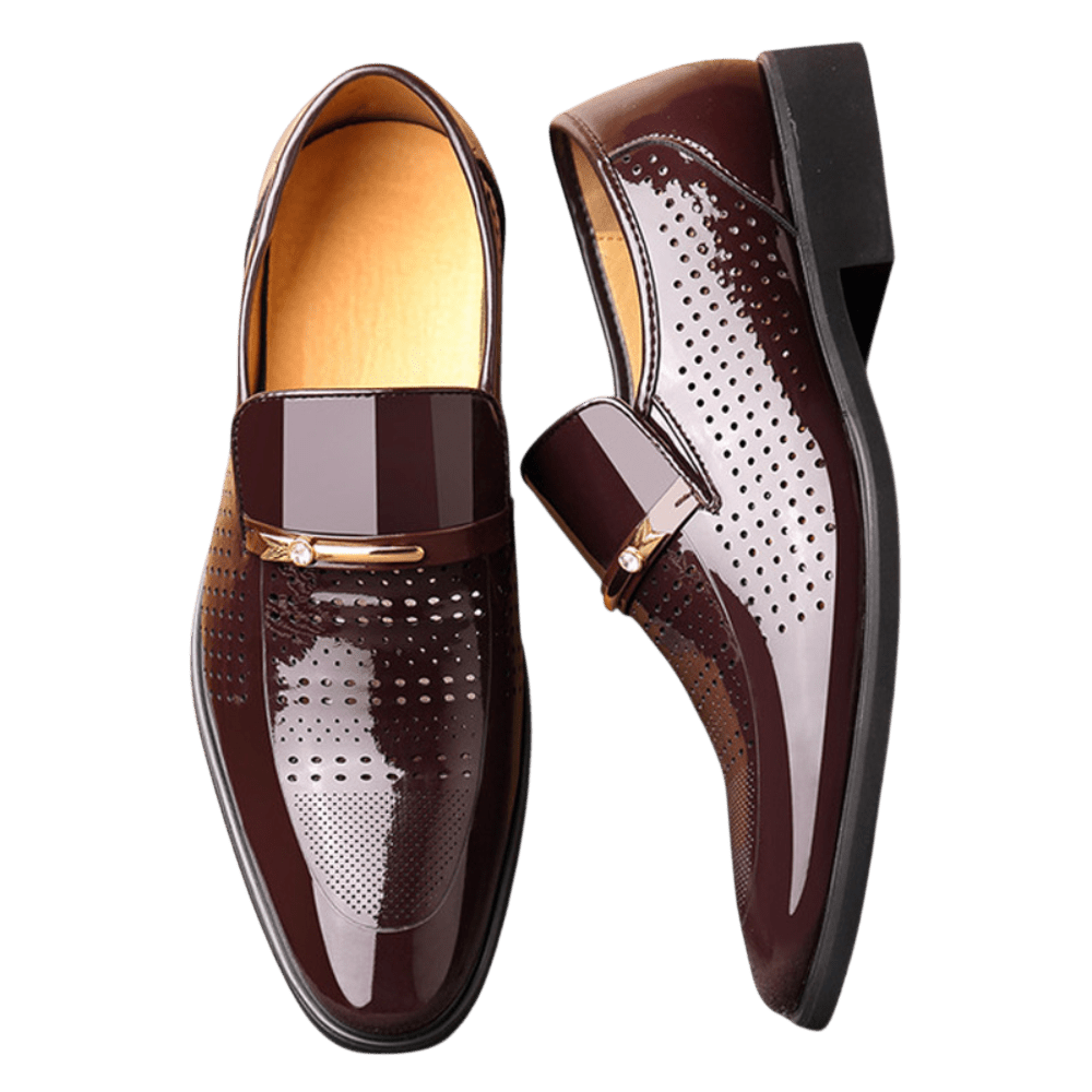 Mokasyny Wizytowe Męskie Wsuwany Szpiczasty Nosek - Arkadya Outlet - Men Shoes