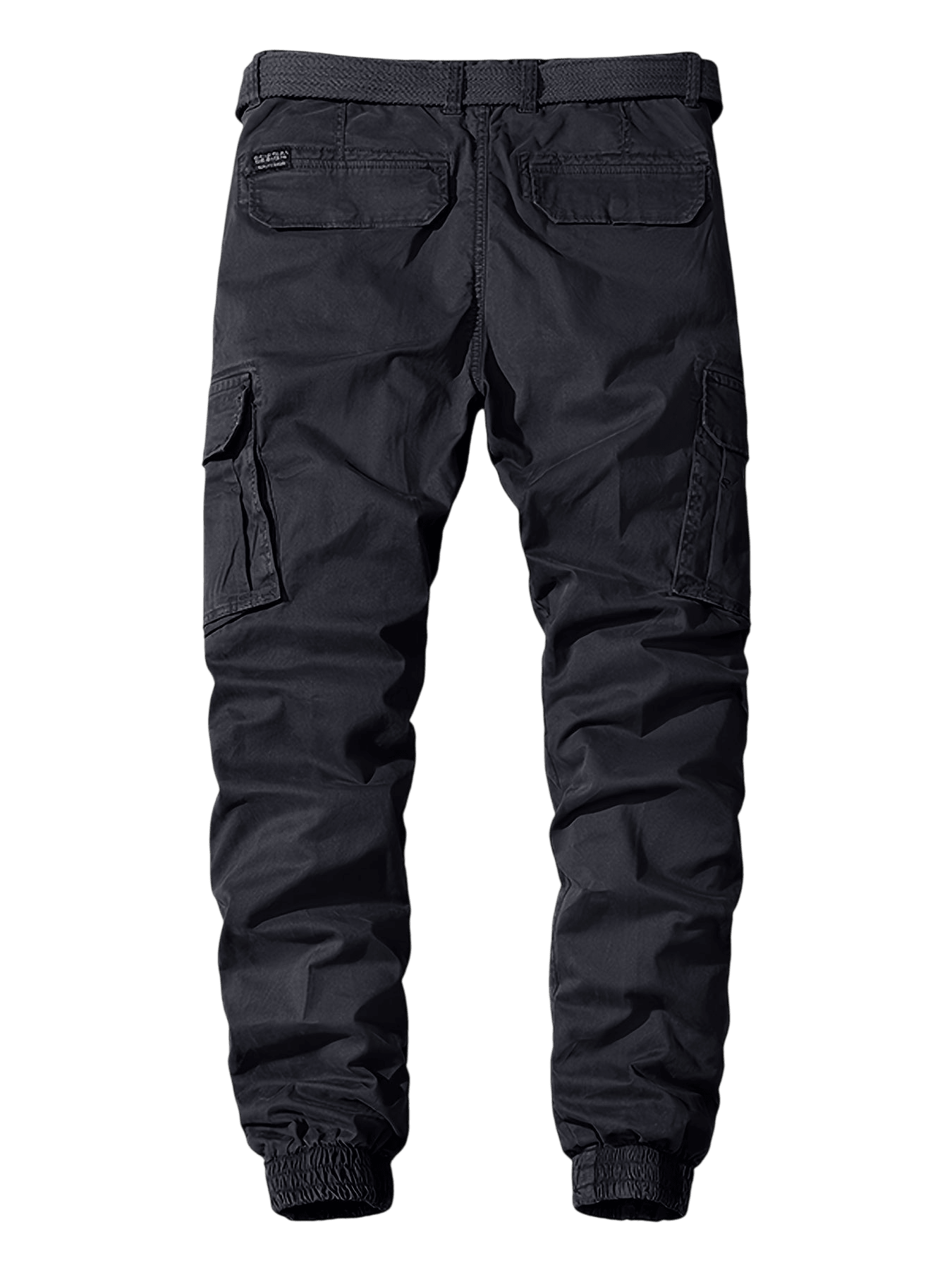 Spodnie joggery męskie elastyczne mankiety z kieszeniami cargo - Arkadya Outlet - Men Pants