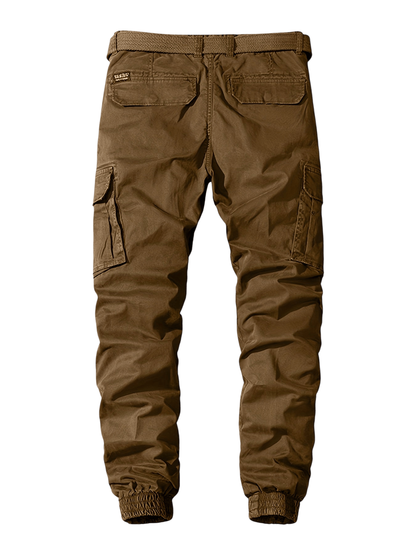 Spodnie joggery męskie elastyczne mankiety z kieszeniami cargo - Arkadya Outlet - Men Pants