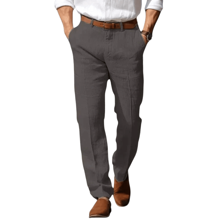 Spodnie męskie luźny krój pełna długość do codziennego noszenia - Arkadya Outlet - Men Pants