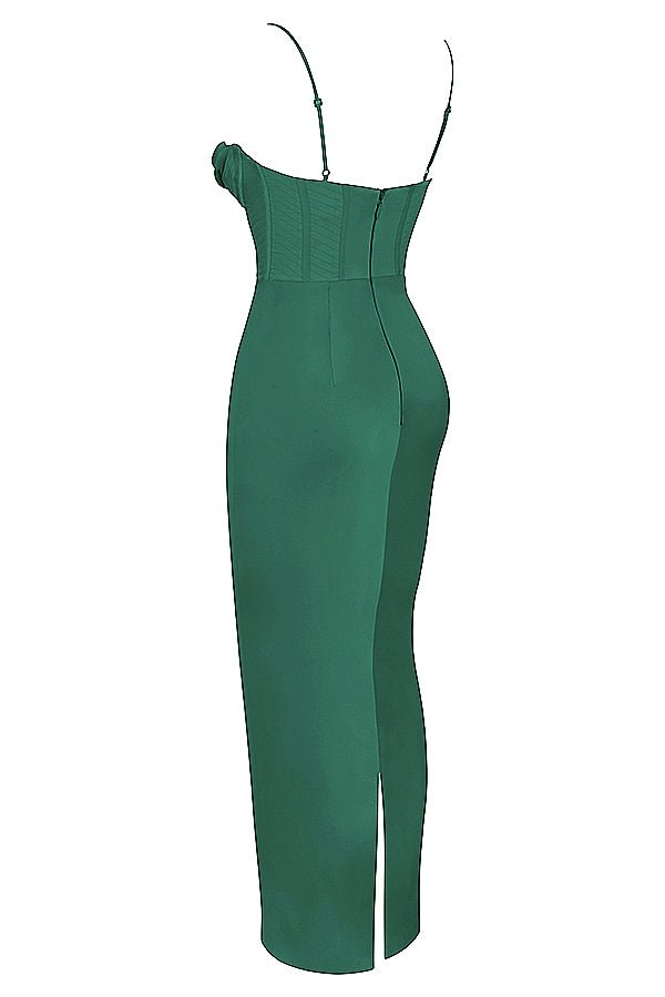 Sukienka maxi gorsetowa bez rękawów - Arkadya Outlet - Women Maxi Dress