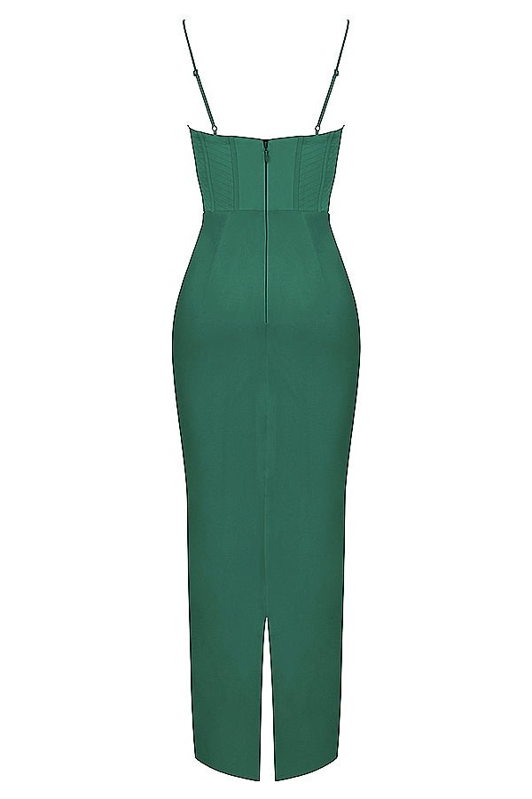 Sukienka maxi gorsetowa bez rękawów - Arkadya Outlet - Women Maxi Dress