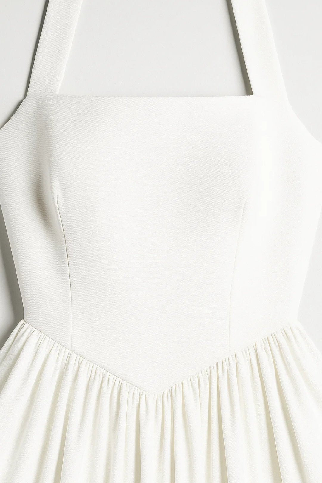 Sukienka midi damska – dekolt halter, rozkloszowany dół - Arkadya Outlet - Women Midi Dress