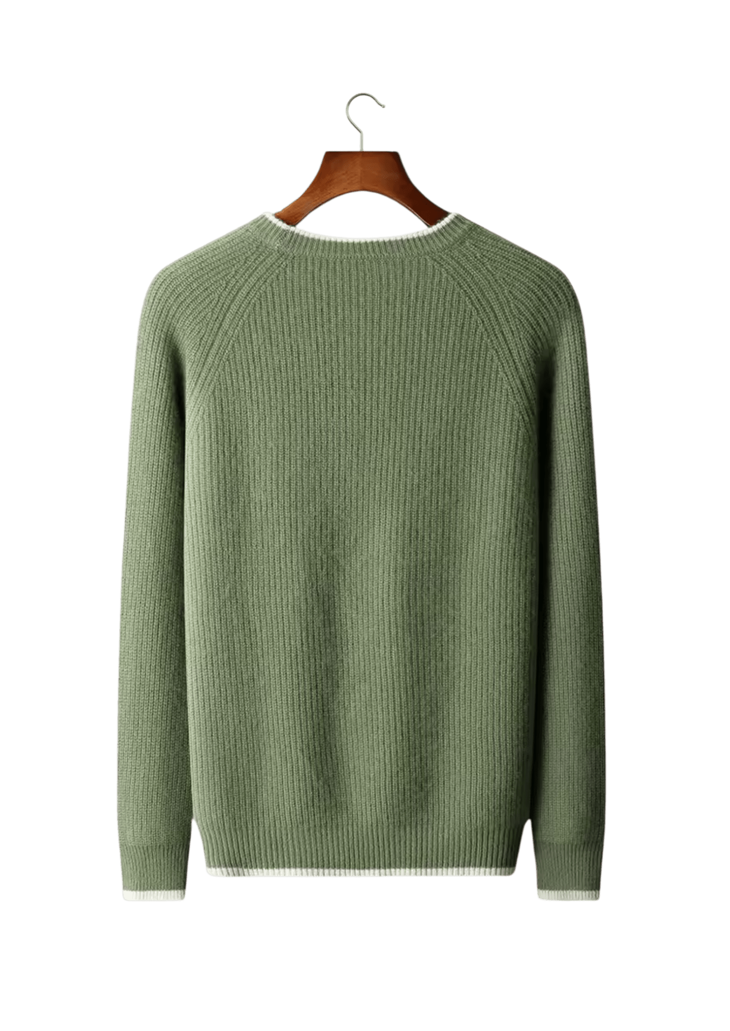 Sweter męski dekolt okrągły prążkowana dzianina standardowy krój - Arkadya Outlet - Men Sweater