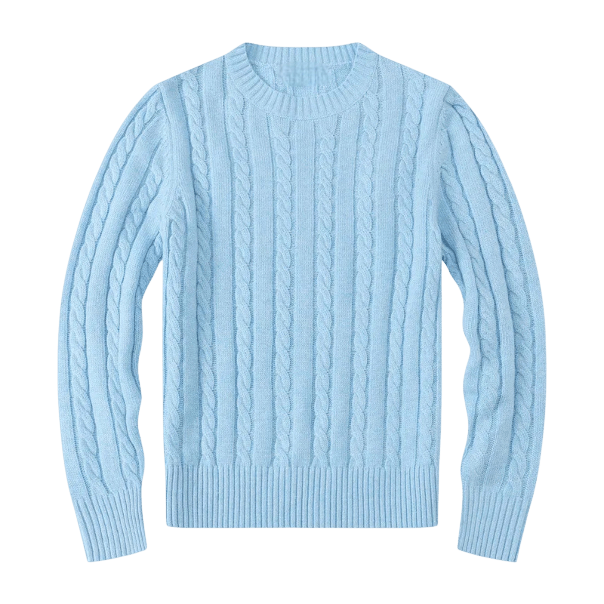 Sweter męski dzianinowy dekolt okrągły długi rękaw regularny krój - Arkadya Outlet - Men Sweater