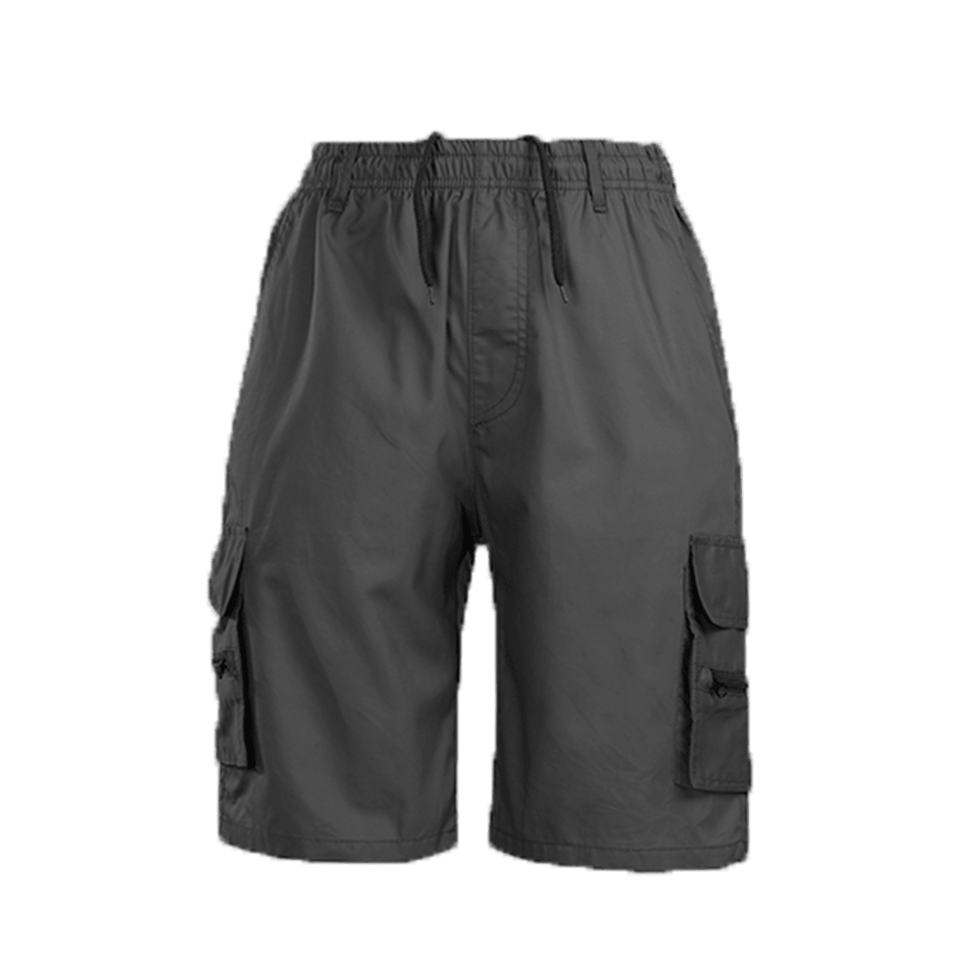 Szorty męskie cargo z elastycznym pasem - Arkadya Outlet - Men Short