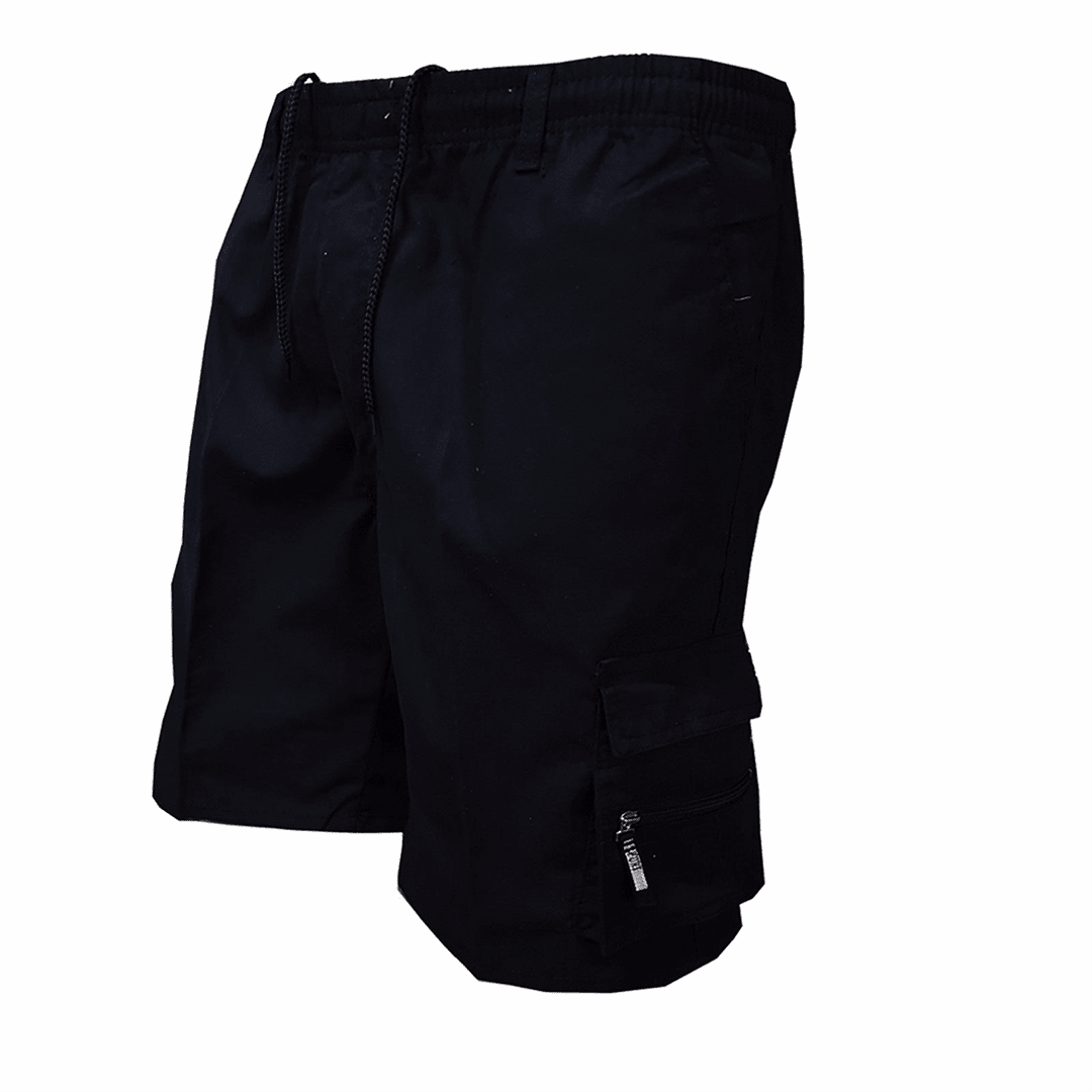 Szorty męskie cargo z elastycznym pasem - Arkadya Outlet - Men Short