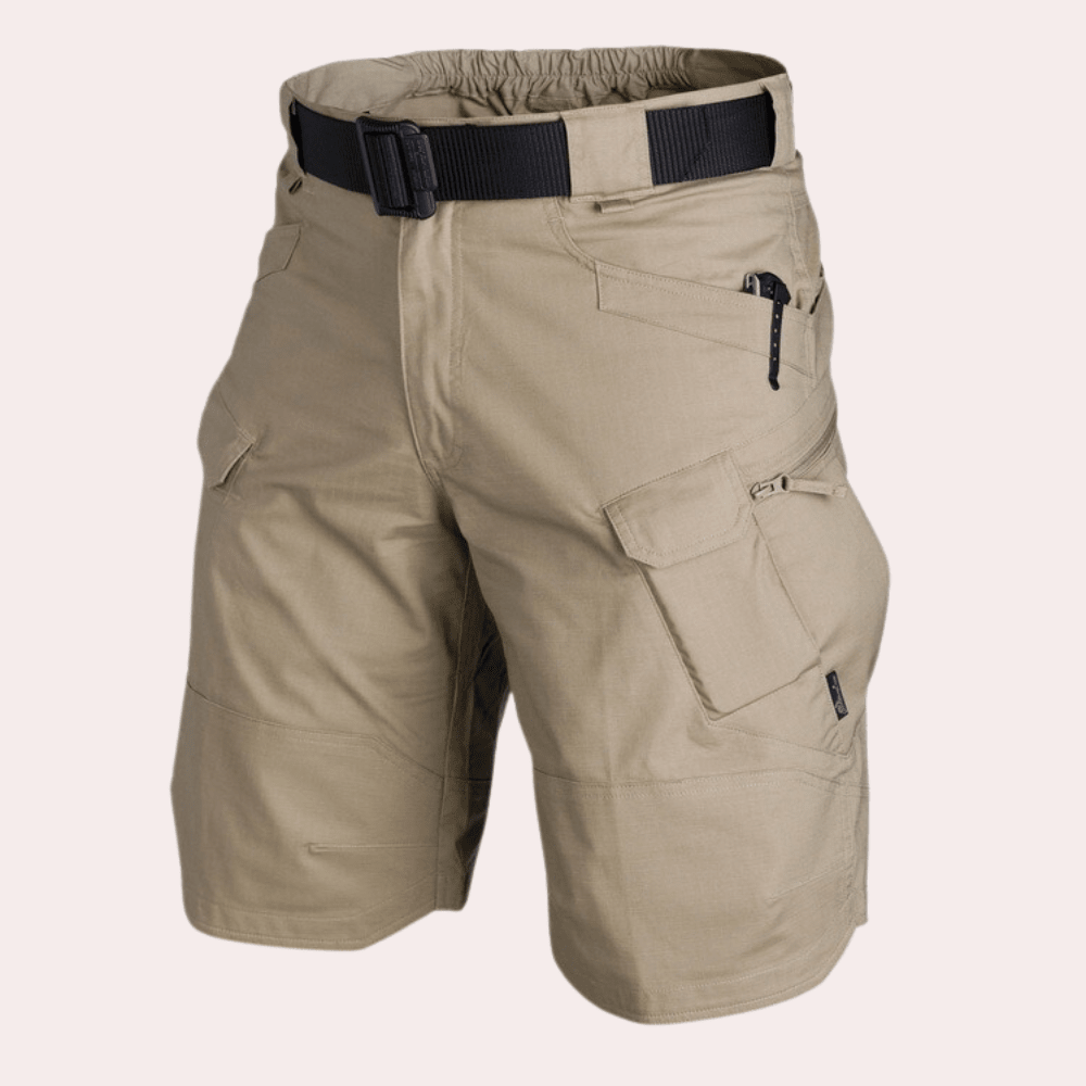 Szorty męskie cargo z paskiem - Arkadya Outlet - Men Short