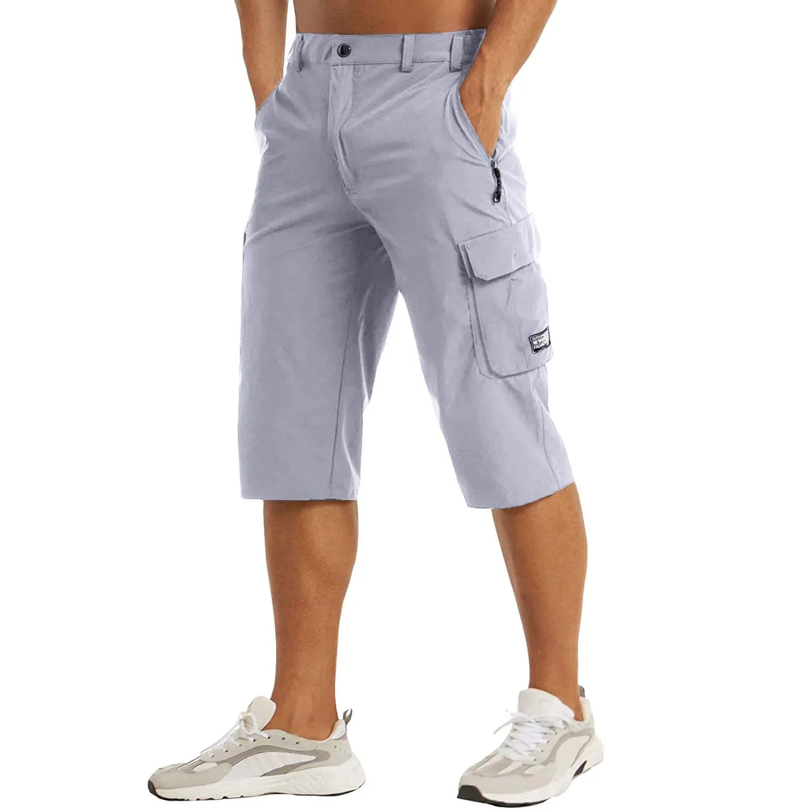 Szorty męskie cargo z zamkami - Arkadya Outlet - Men Short