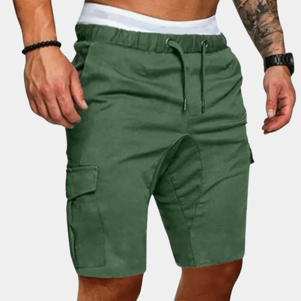 Szorty męskie cargo ze sznurkiem - Arkadya Outlet - Men Short