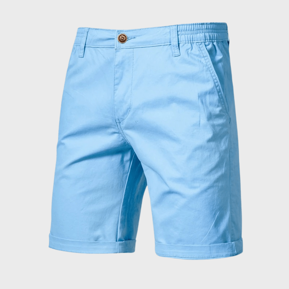Szorty męskie chino z elastycznym pasem - Arkadya Outlet - Men Short