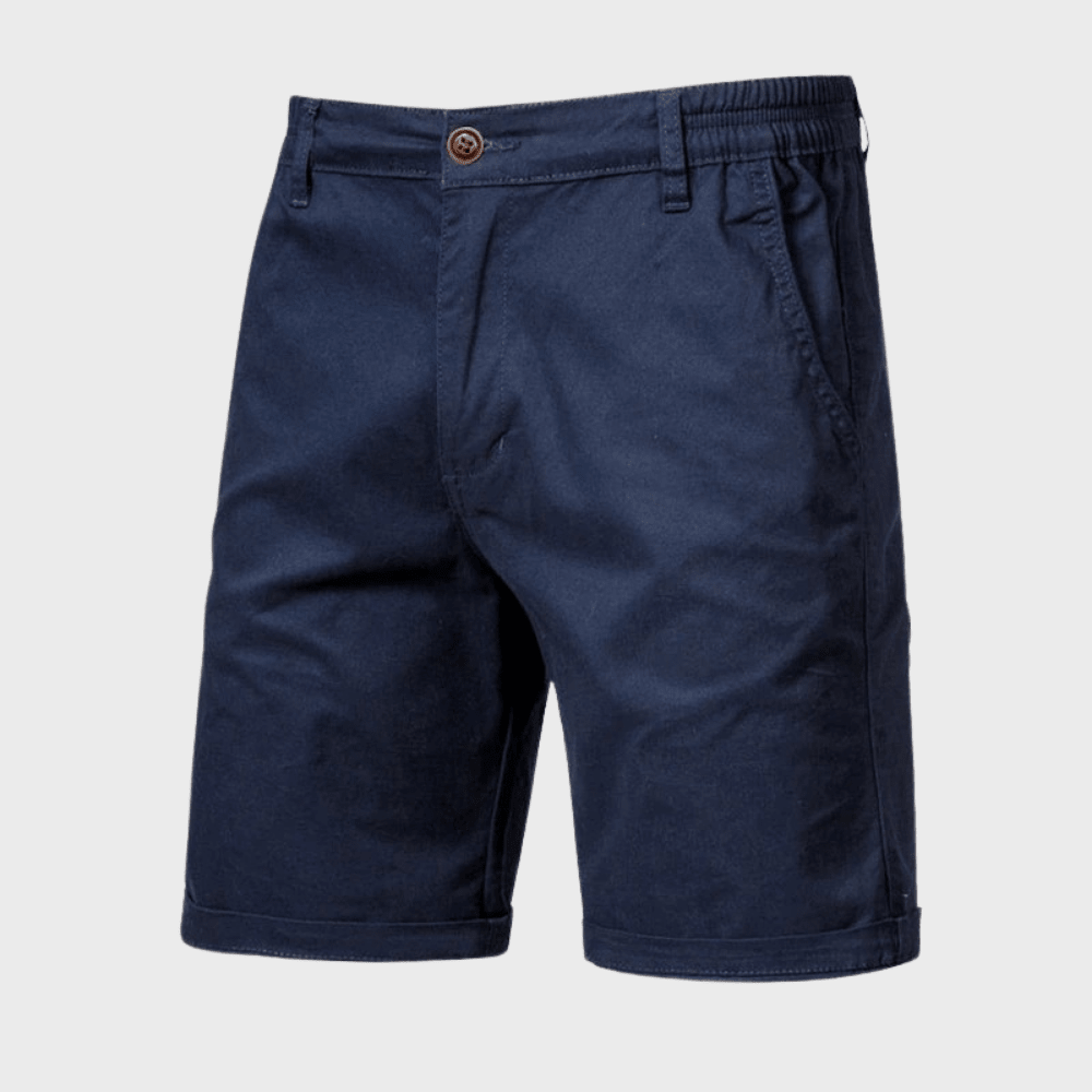 Szorty męskie chino z elastycznym pasem - Arkadya Outlet - Men Short