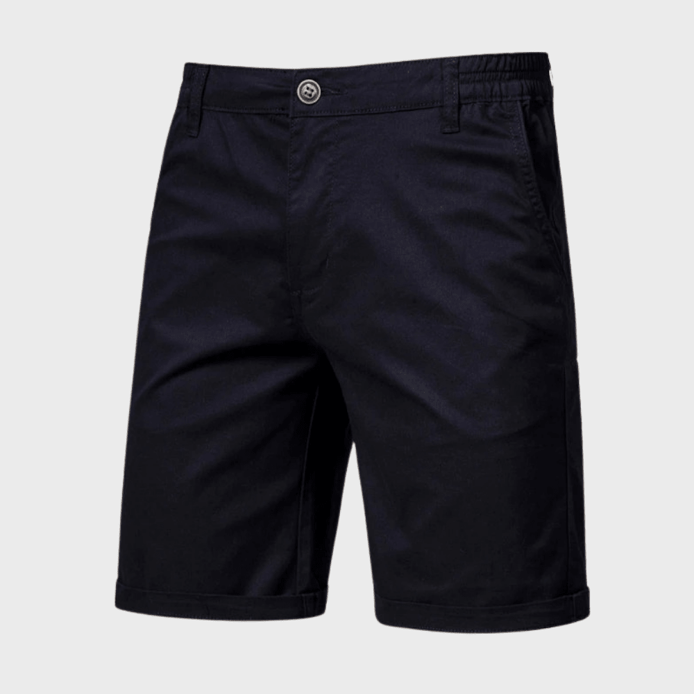 Szorty męskie chino z elastycznym pasem - Arkadya Outlet - Men Short