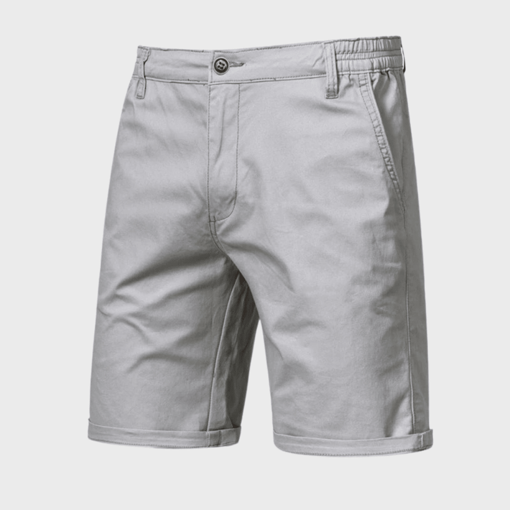 Szorty męskie chino z elastycznym pasem - Arkadya Outlet - Men Short