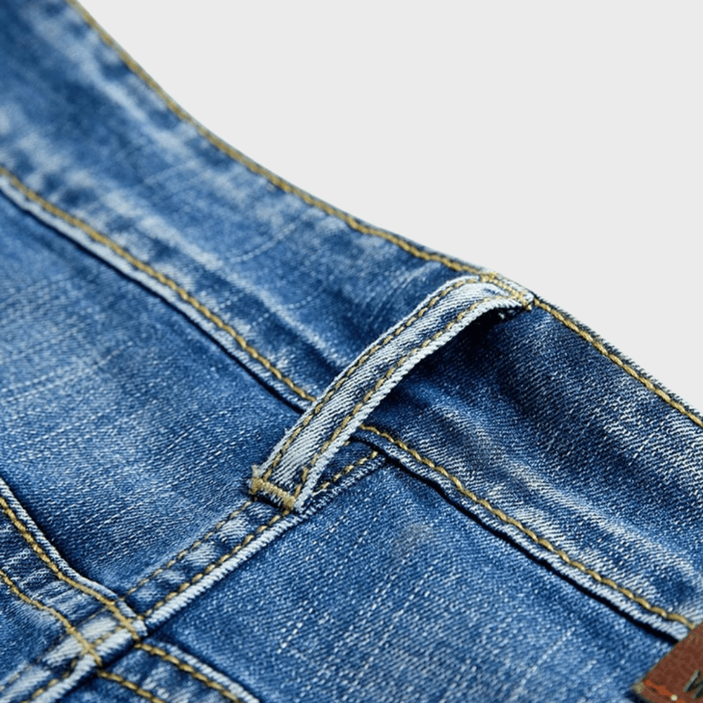 Szorty męskie jeansowe klasyczne - Arkadya Outlet - Men Short