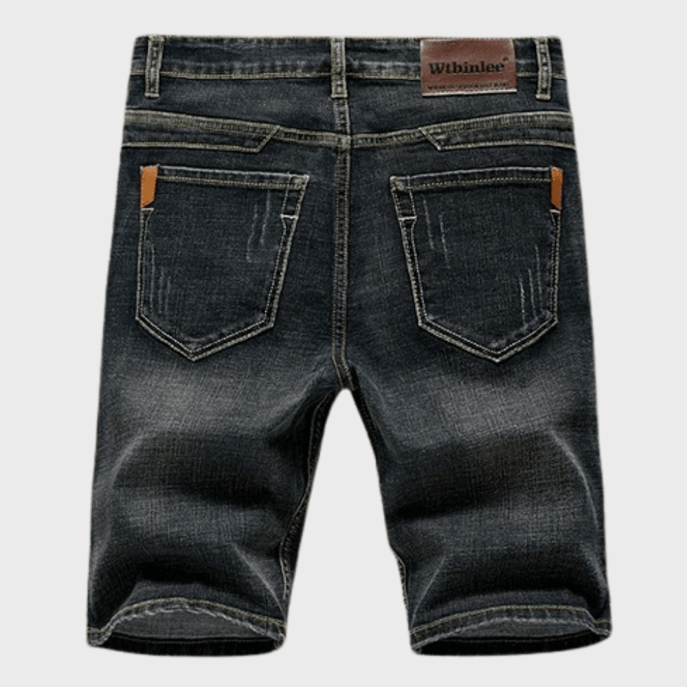 Szorty męskie jeansowe klasyczne - Arkadya Outlet - Men Short