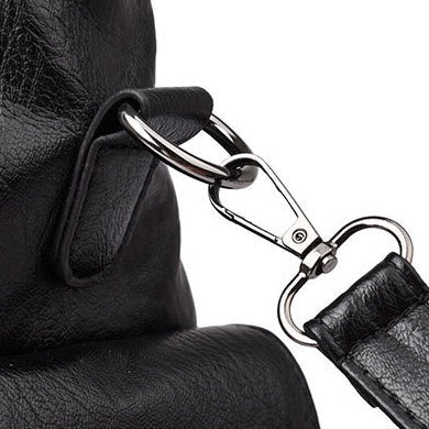 Torba na ramię damska – regulowany pasek, srebrne okucia - Arkadya Outlet - Women Bag