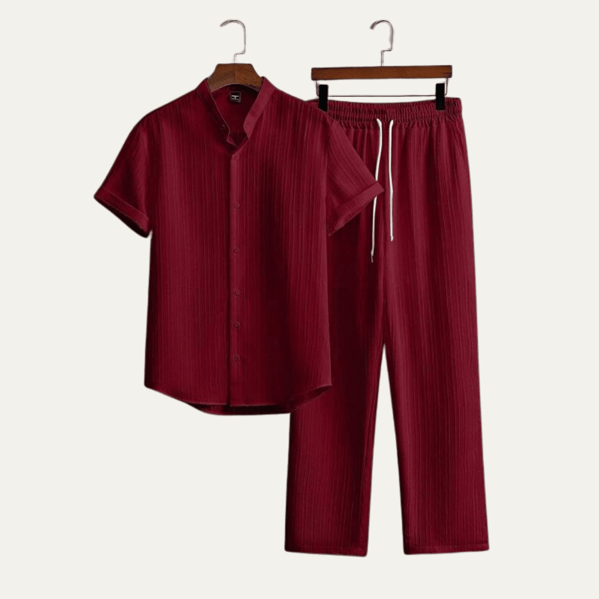 Zestaw męski dwuczęściowy z wiązaniem - Arkadya Outlet - Men Set