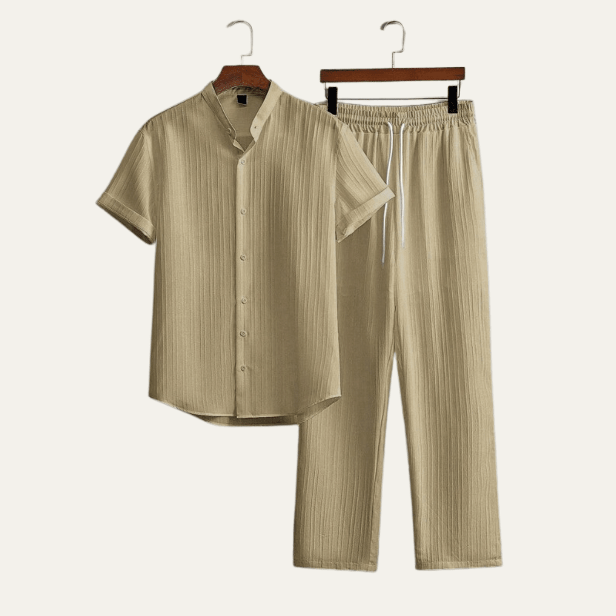 Zestaw męski dwuczęściowy z wiązaniem - Arkadya Outlet - Men Set